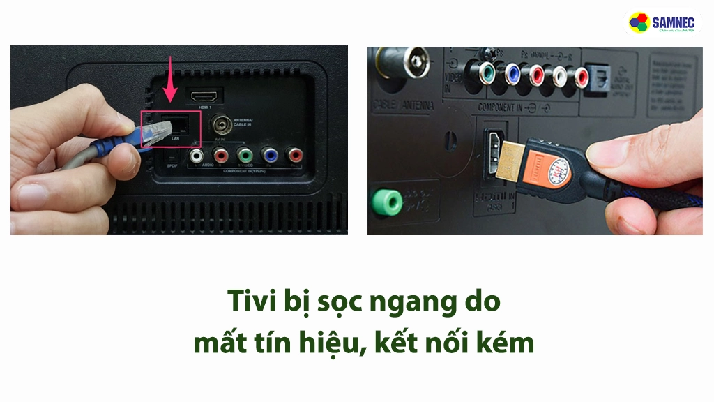 Cách khắc phục khi tivi bị mất tín hiệu, kết nối kém.