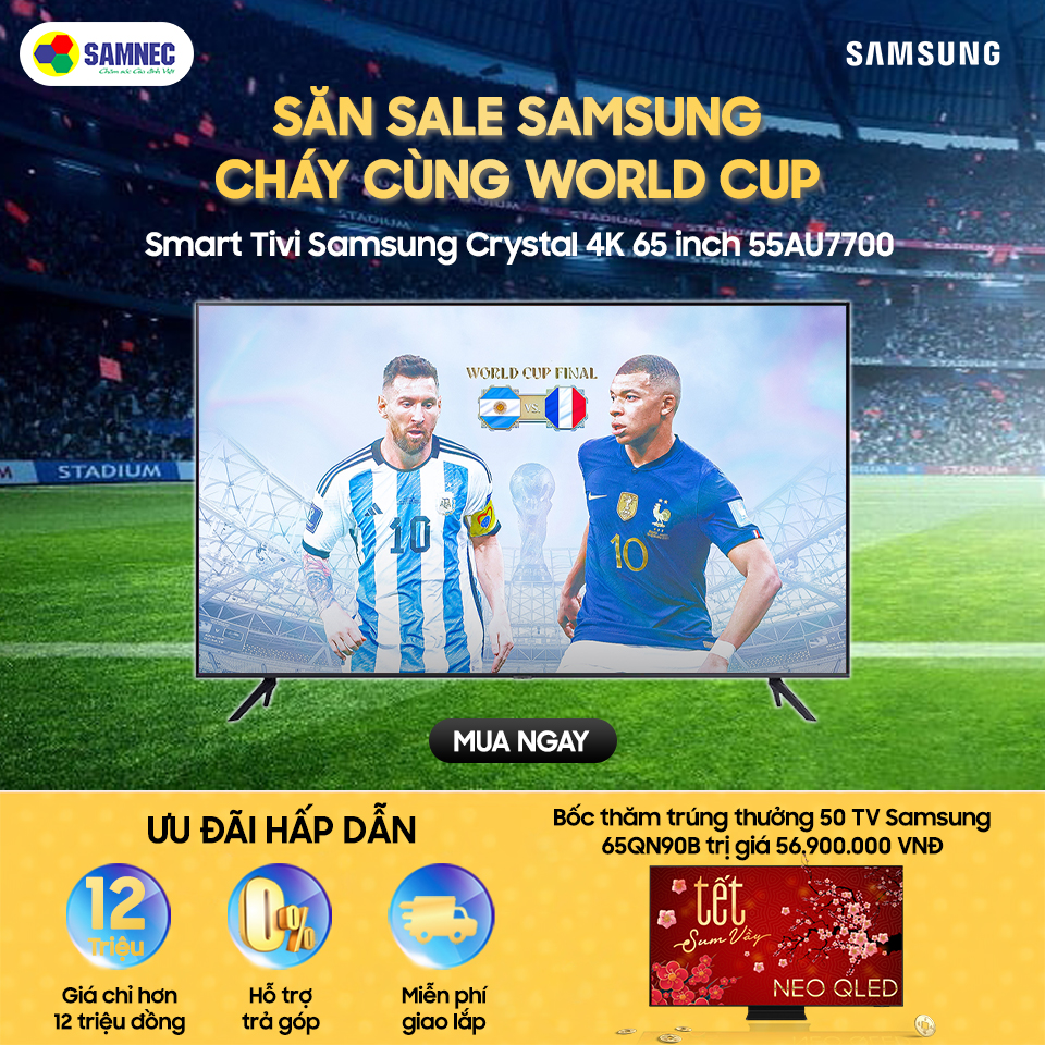 55Au7700 tivi samsung khuyến mại