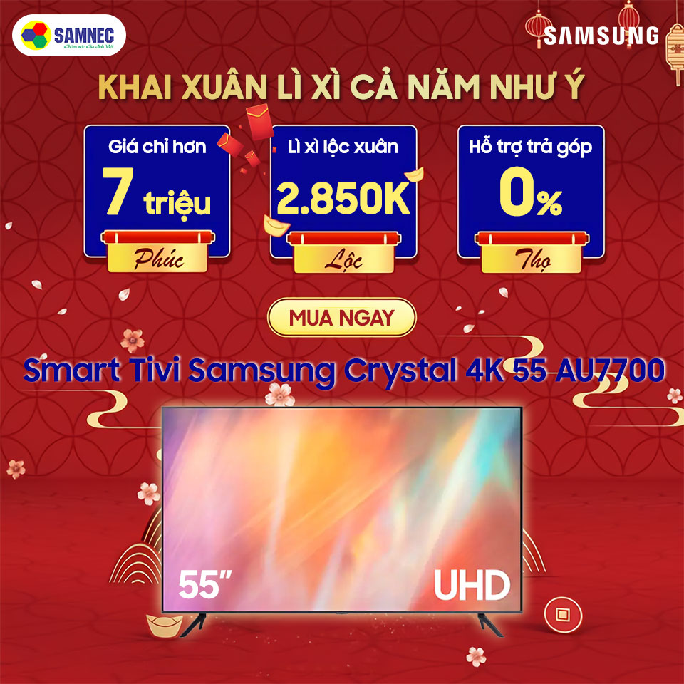 Tivi Samsung 55 inch AU7700