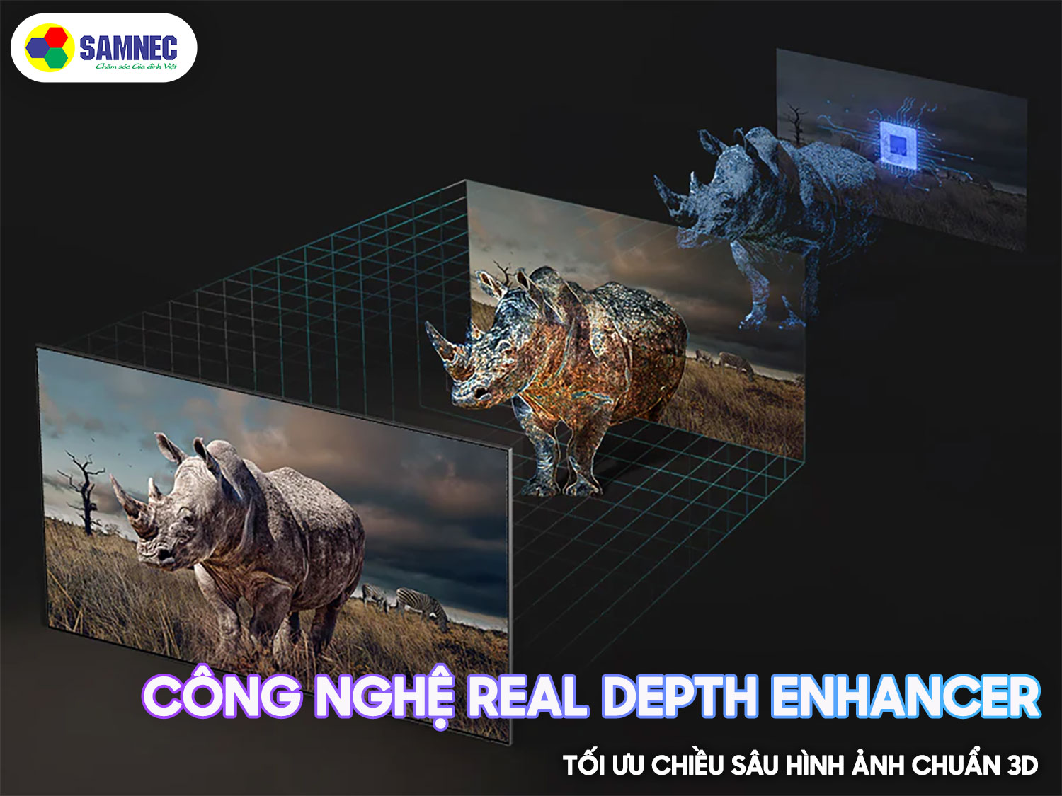 Công nghệ Real Depth Enhancer trên tivi Samsung