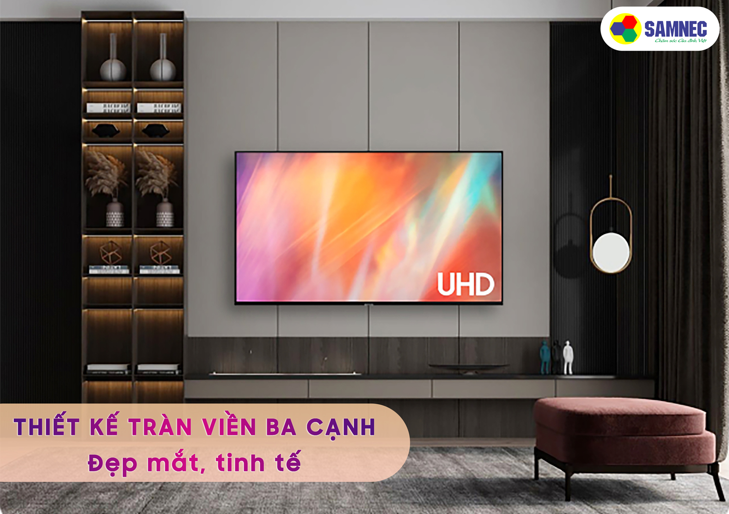 Thiết kế tivi Samsung AU7002