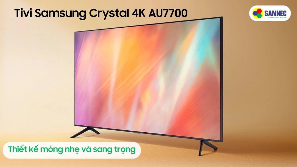 Thiết kế tivi samsung 65 inch Au7700