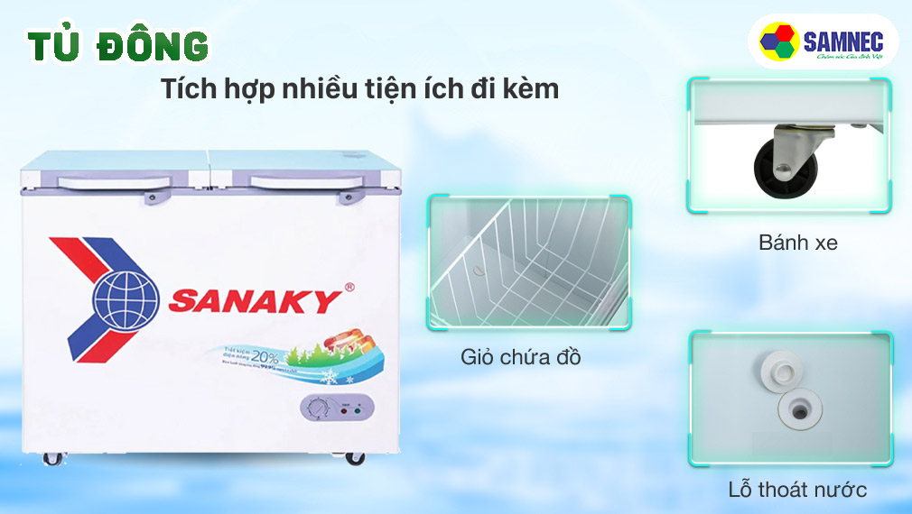 chọn các tiện ích đi kèm khi mua tủ đông