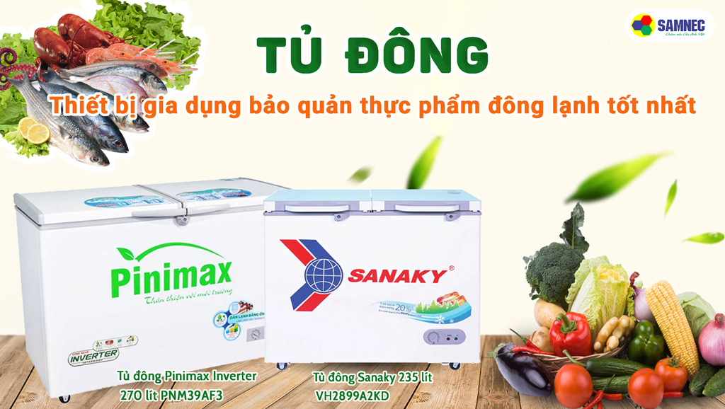 Tủ đông là thiết bị bảo quản thực phẩm đông lạnh tốt nhất