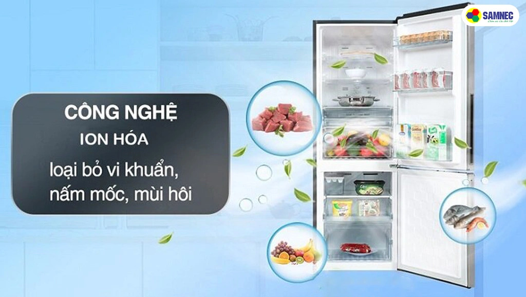 Công nghệ Ion hóa khử mùi toàn diện trên tủ lạnh Hitachi
