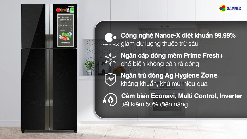 Tủ lạnh Panasonic Inverter 550 lít NR-DZ601YGKV