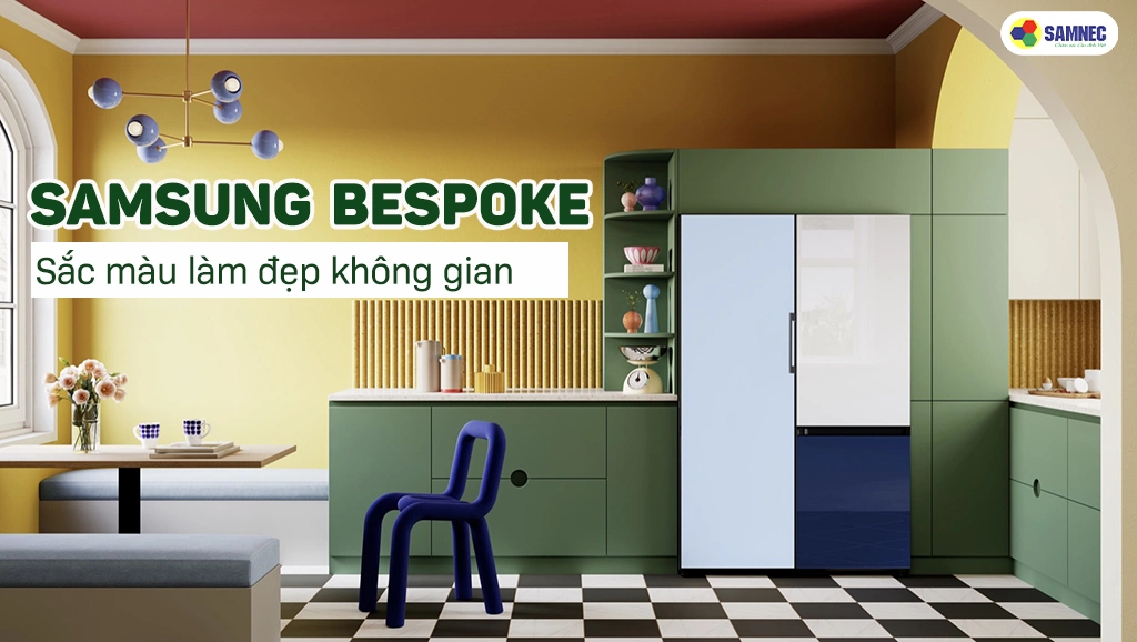 Tủ lạnh samsung Bespoke có thể thay đổi màu sắc