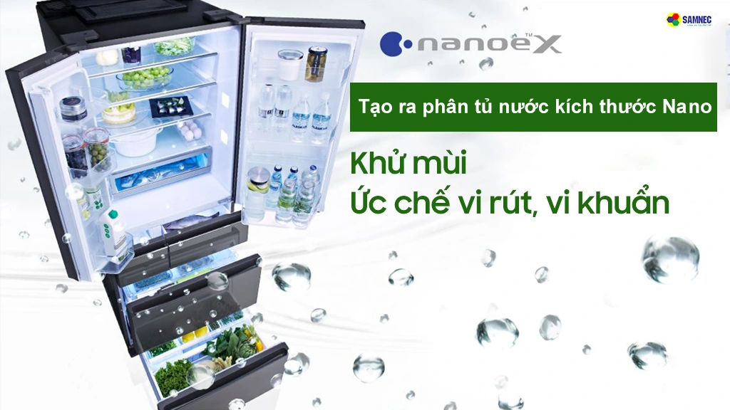 Tủ lạnh Panasonic NR-F503GT-X2 có công nghệ nanoe-x