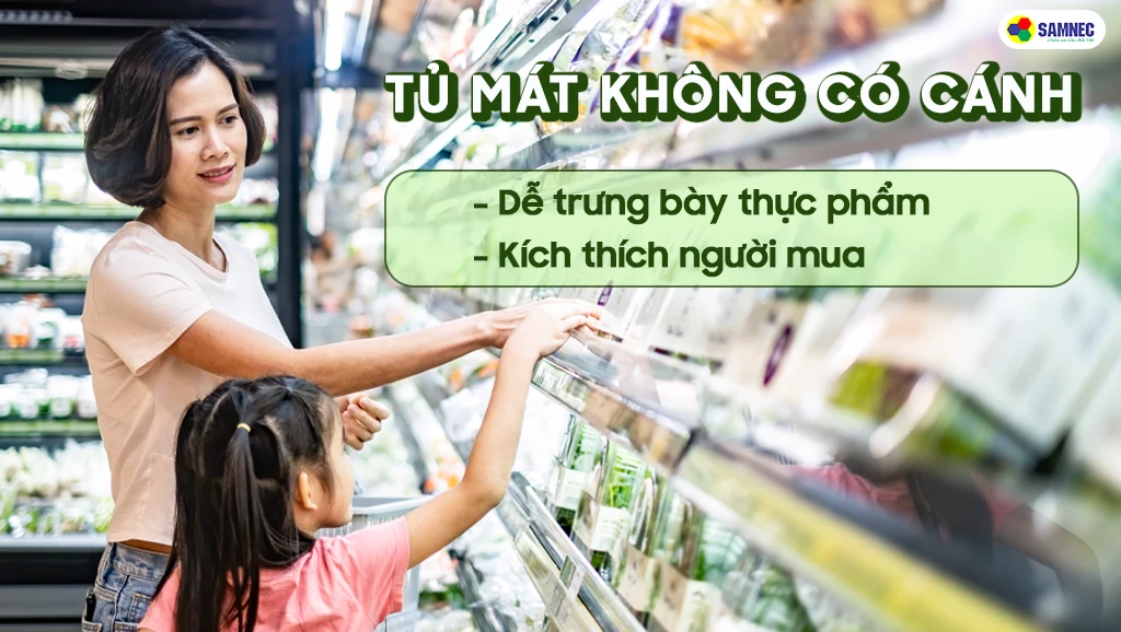 Thiết kế tủ mát không có cánh
