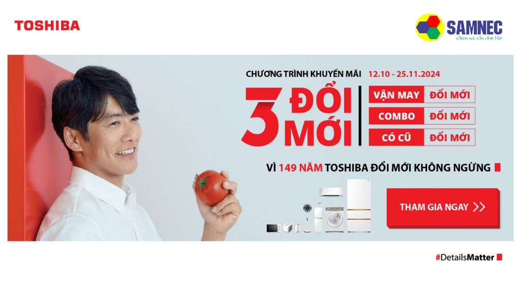 Chương Trình TOSHIBA 3 Đổi Mới 