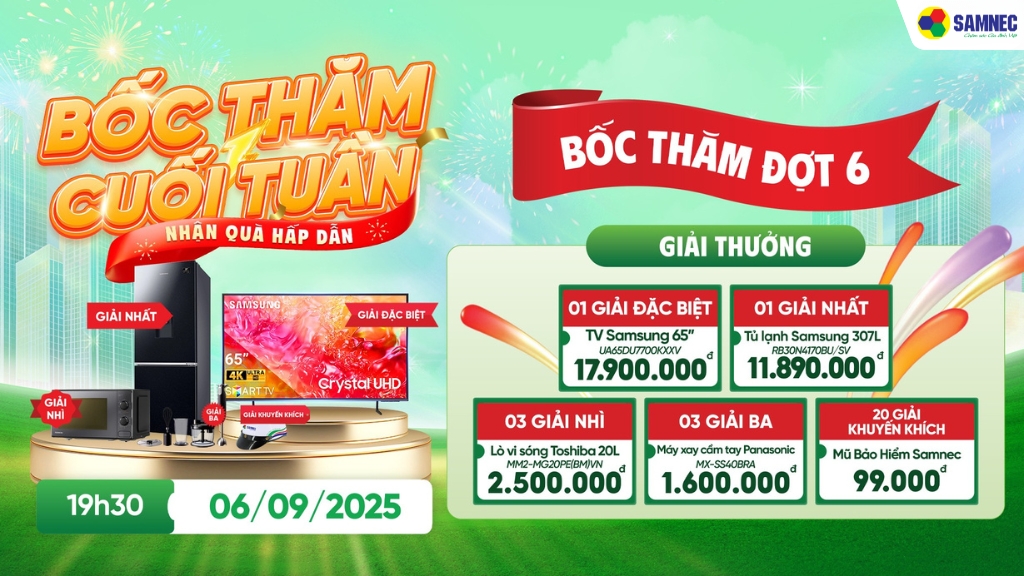 BỐC THĂM CUỐI TUẦN – NHẬN QUÀ HẤP DẪN tuần 6