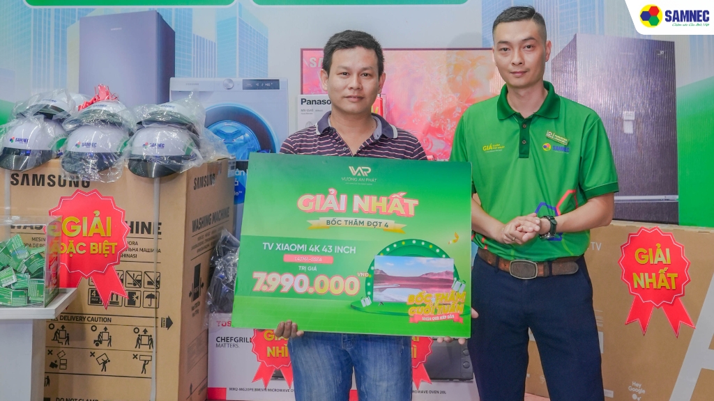 1 Giải nhất: Google Tivi A Pro 4K 43 inch Xiaomi L43MA-SSEA