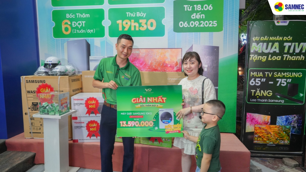  Giải nhất Máy giặt thông minh Samsung Inverter 10 kg WW10TP44DSH/SV 