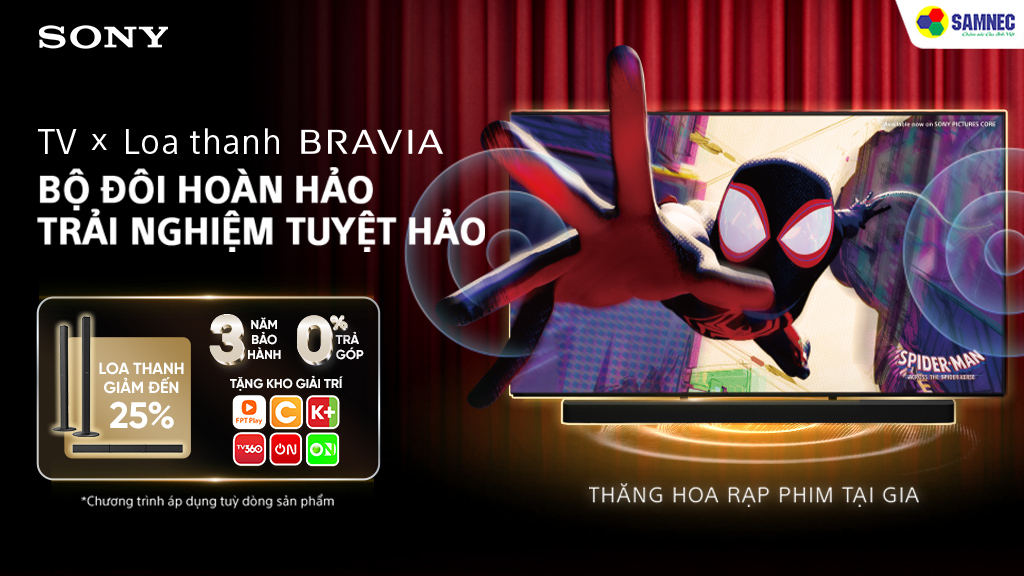 Mua tivi Sony nhận ngay kho giải trí bất tận