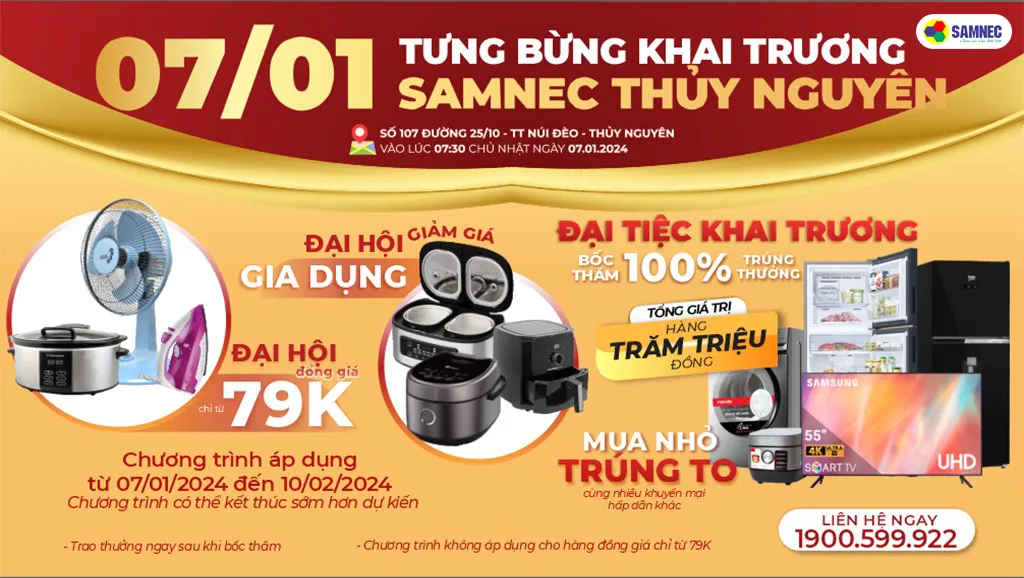 khai trương samnec thuỷ nguyên