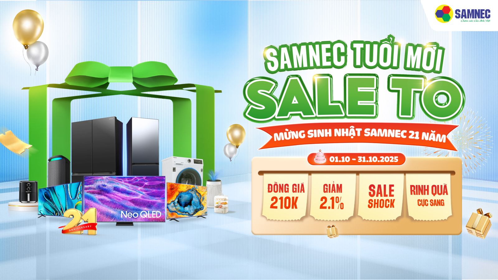 Samnec Tuổi Mới Sale To - Mừng sinh nhật Samnec 21 năm