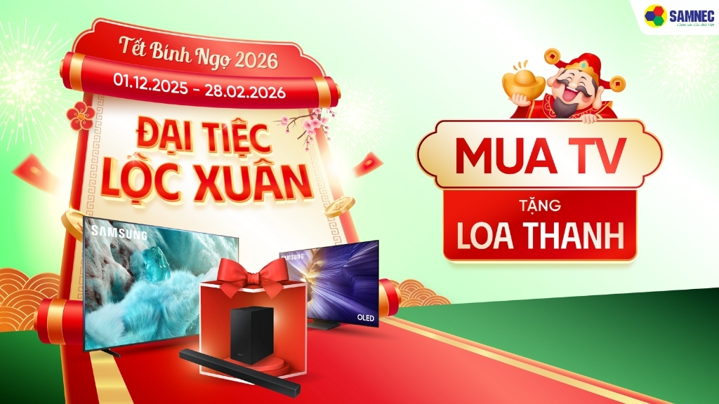 Ưu đãi nhân đôi mua Tivi tặng loa thanh