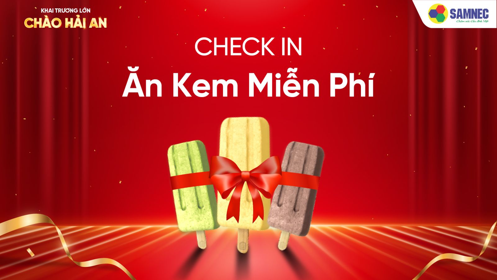 Check-in một tí - Ăn kem miễn phí