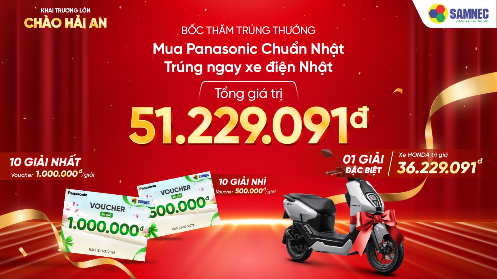  Mua Panasonic Chuẩn Nhật - Trúng Ngay Xe Điện Nhật