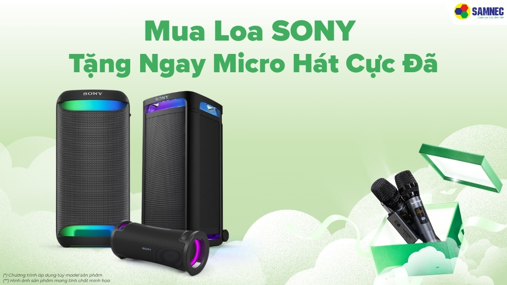 Mua Loa SONY Tặng Ngay Micro