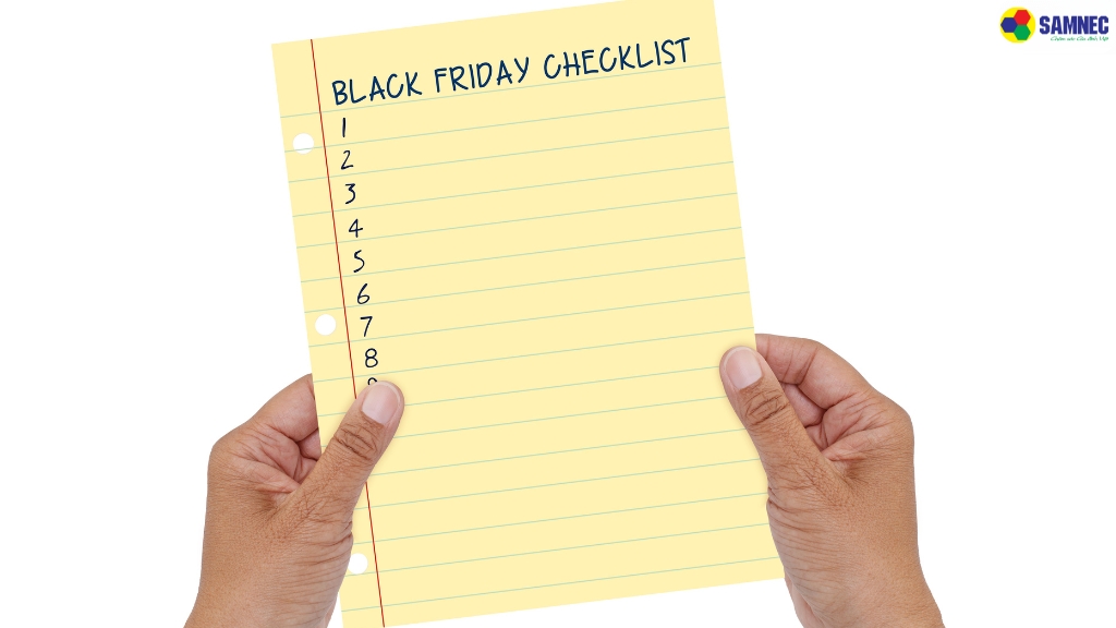 Lập danh sách cần mua trước Black Friday