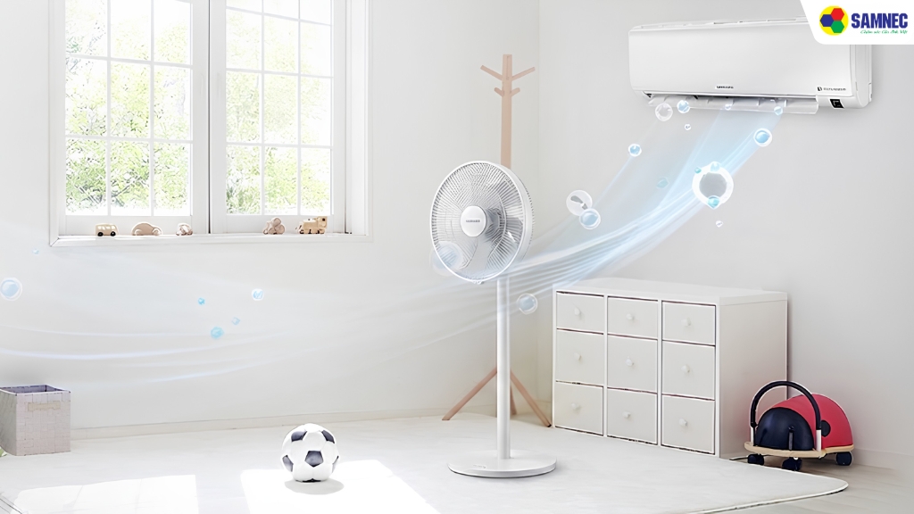 Vai trò của quạt trong không gian có điều hòa