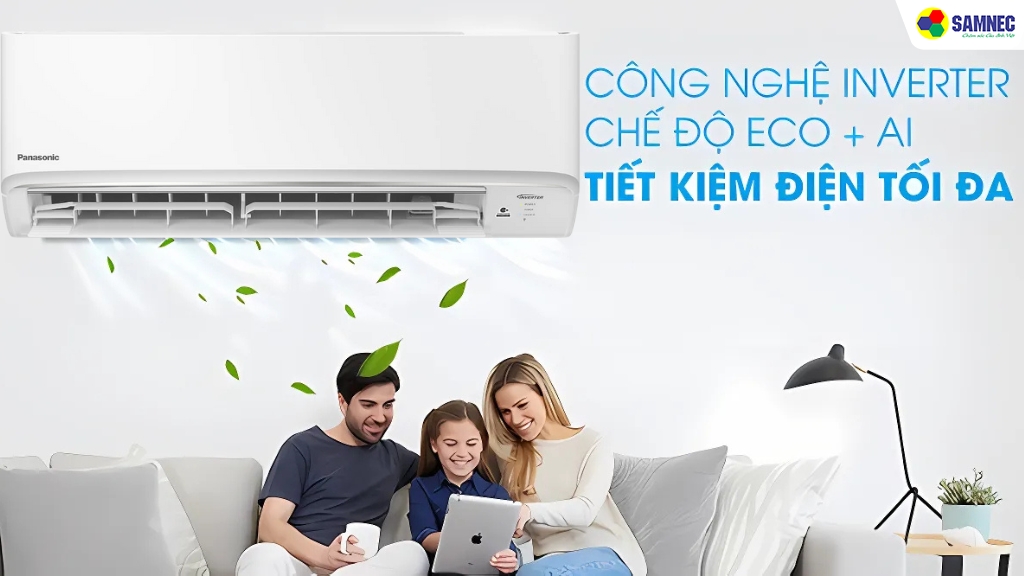 Công nghệ Inverter của Panasonic YZ giúp tiết kiệm tới 50% hoá đơn tiền điện