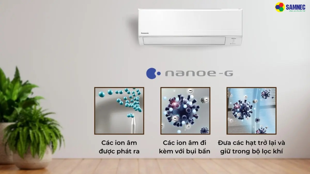 Chế độ hút khử mùi điều hòa Panasonic