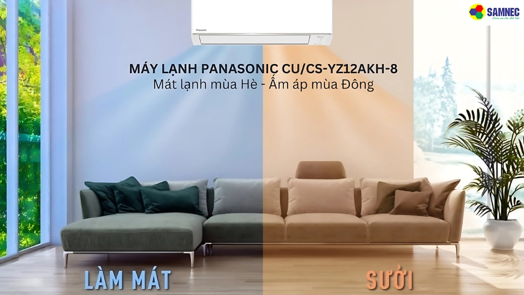 Dòng điều hòa CU/CS-YZ*AKH-8 nổi bật với thiết kế tinh tế