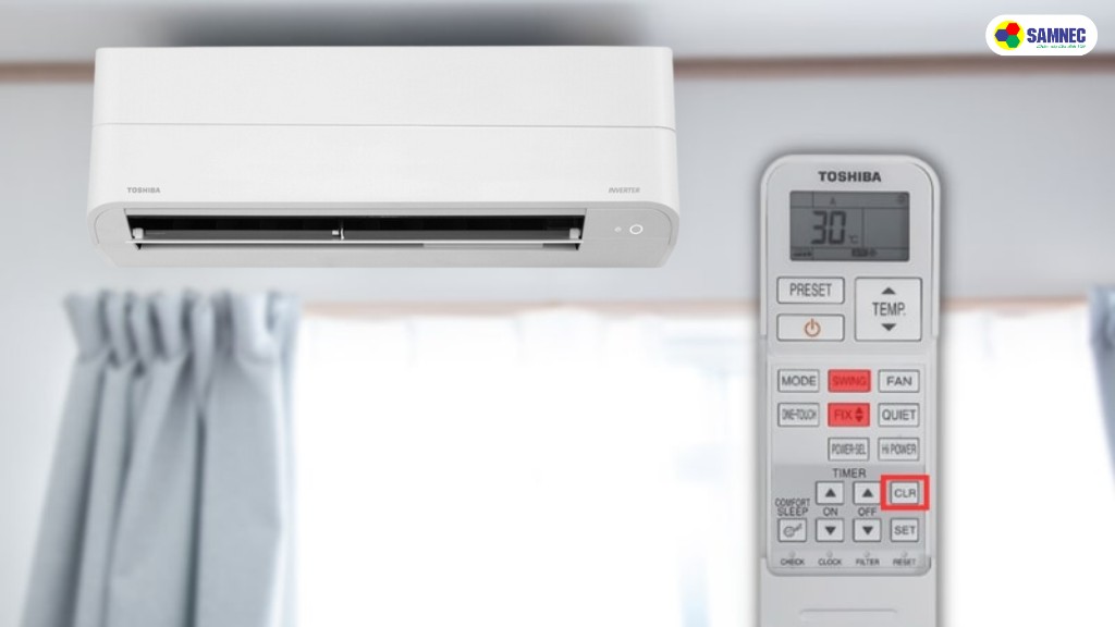 Cách tắt hẹn giờ trên máy lạnh Toshiba