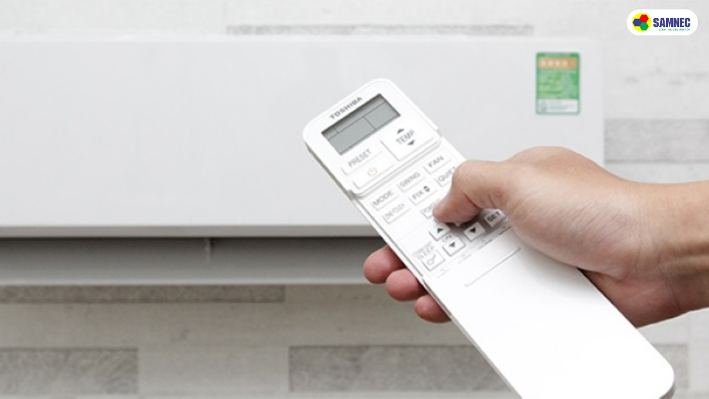 Cách bật hẹn giờ trên máy lạnh Toshiba