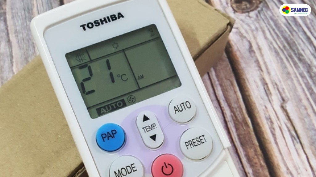 Nút PAP trên remote máy lạnh Toshiba là gì?