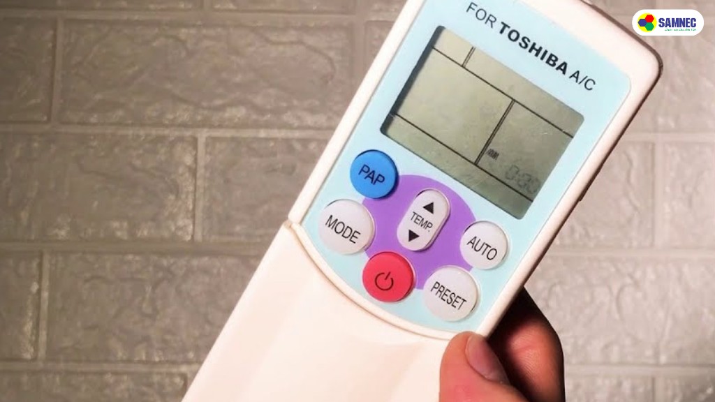 Một số lưu ý về nút PAP trên remote máy lạnh Toshiba