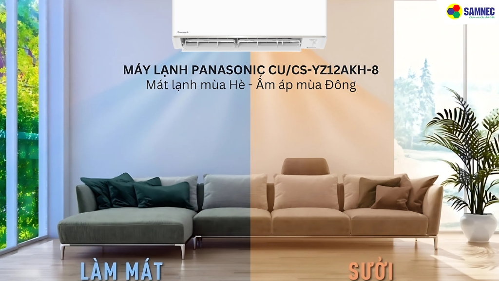 Điều hòa hai chiều 12000 BTU Panasonic CU CS-YZ12AKH-8