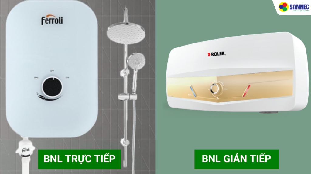 Chọn mua bình nóng lạnh theo phân loại