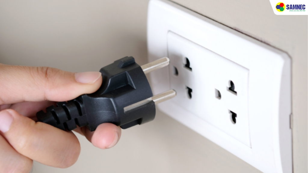 ngắt kết nối với nguồn điện