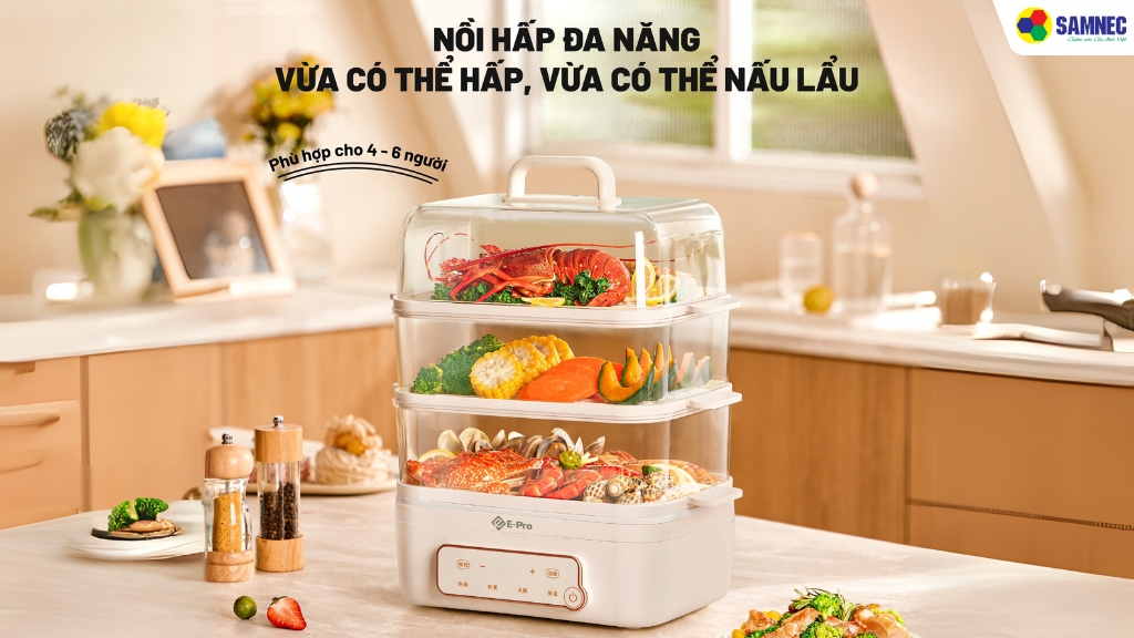 Nồi hấp điện đa năng