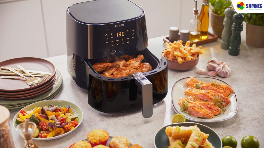 Nồi chiên không dầu Philips HD9280/90 6.2 lít