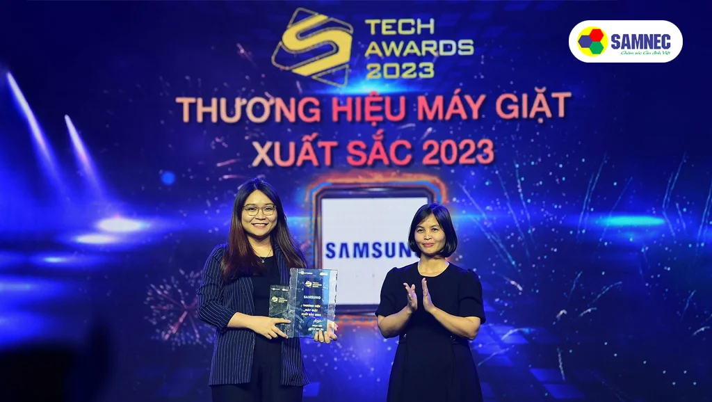 Samsung vinh danh Thương hiệu máy giặt xuất sắc