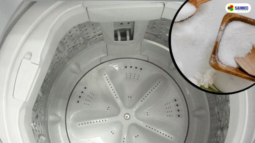 cho muối vào máy giặt có tác dụng gì