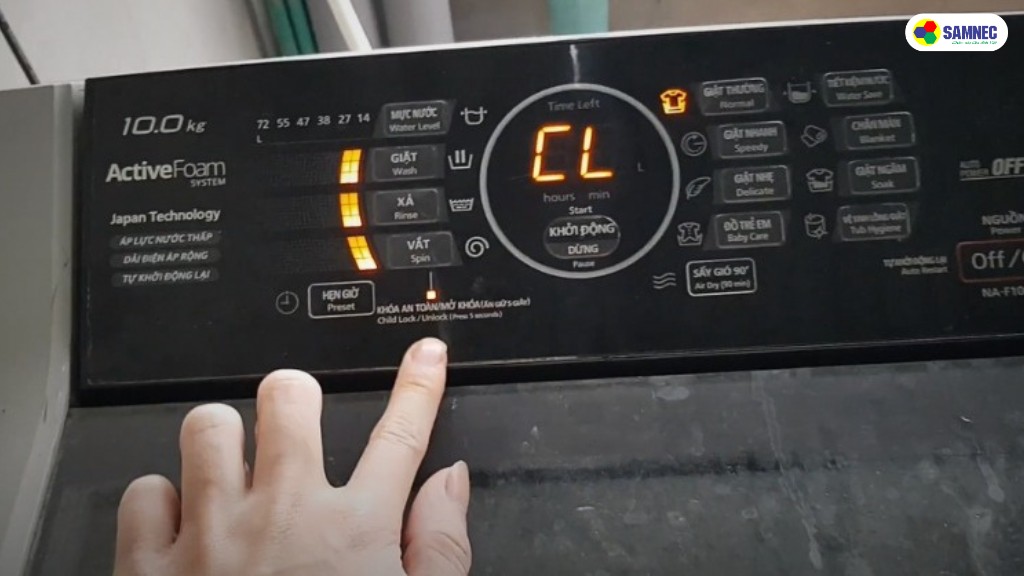  lỗi CL máy giặt Panasonic