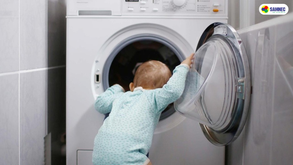 chế độ khóa trẻ em máy giặt panasonic