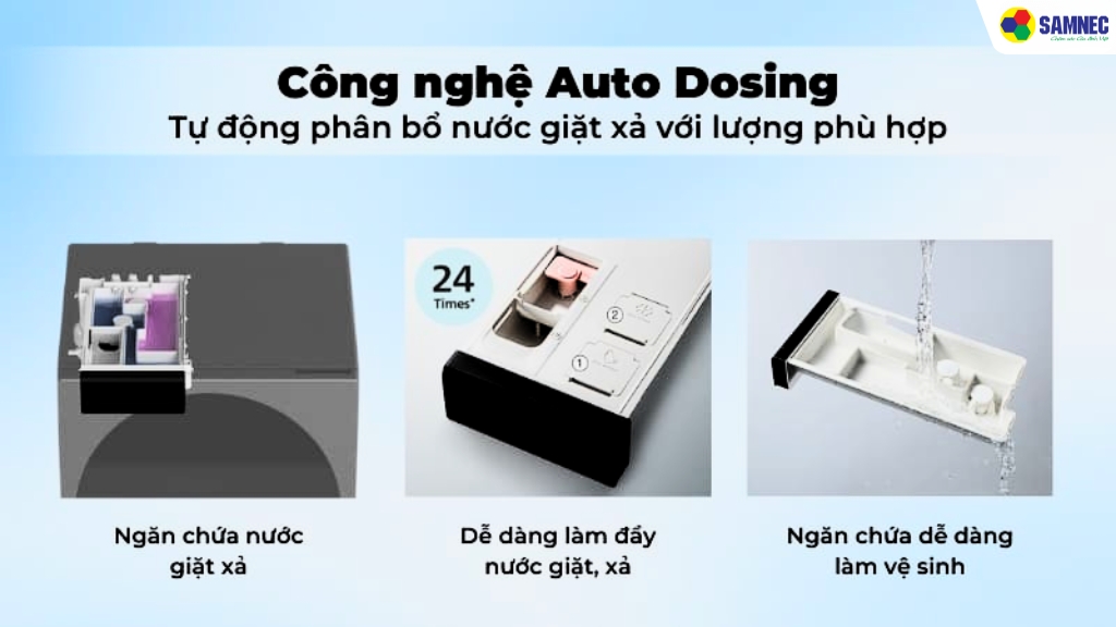 Auto Dosing – Phân bổ nước giặt thông minh