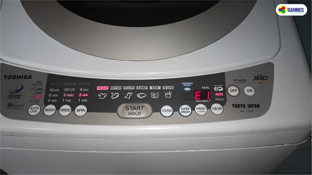 cách nhận biết máy giặt Toshiba báo lỗi E1