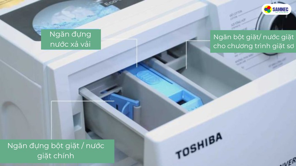 Với ngăn chứa nước xả loại 1