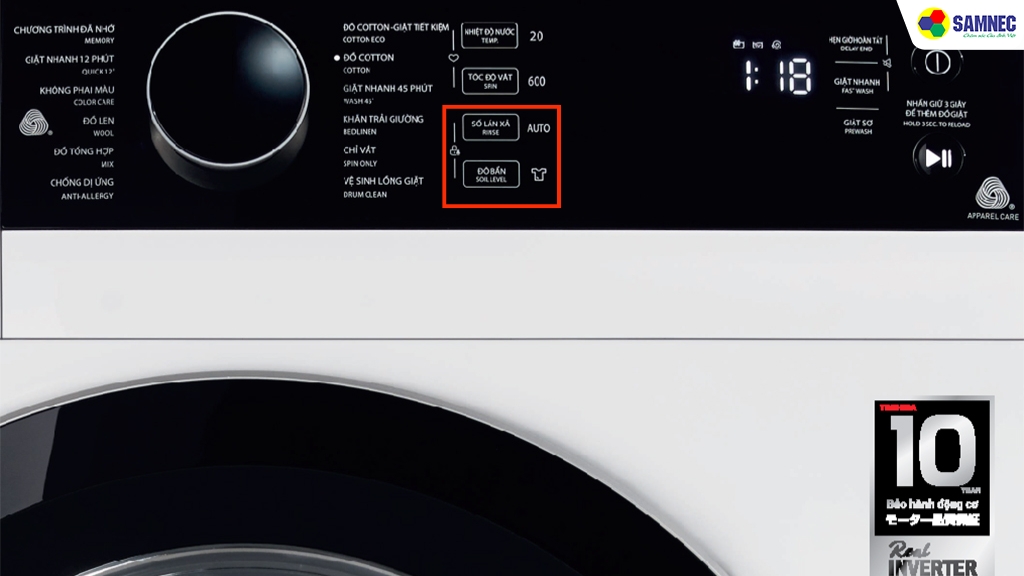 Cách sử dụng khóa trẻ em trên máy giặt Toshiba