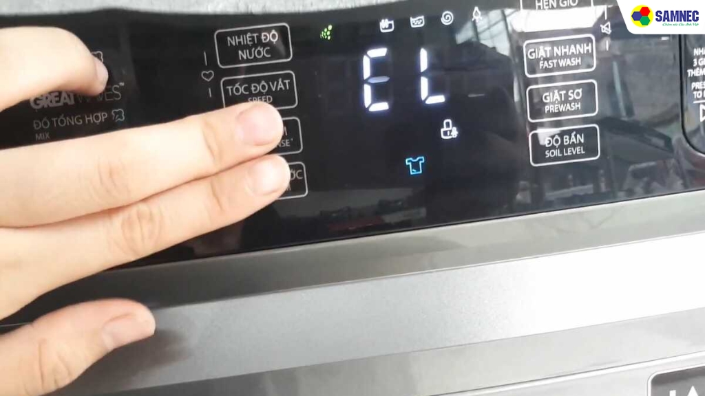 Nguyên nhân khiến máy giặt Toshiba báo lỗi CL
