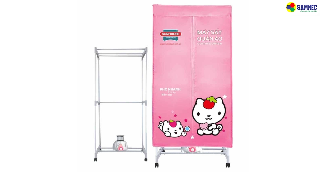 3. Không gian sấy rộng rãi, tối ưu