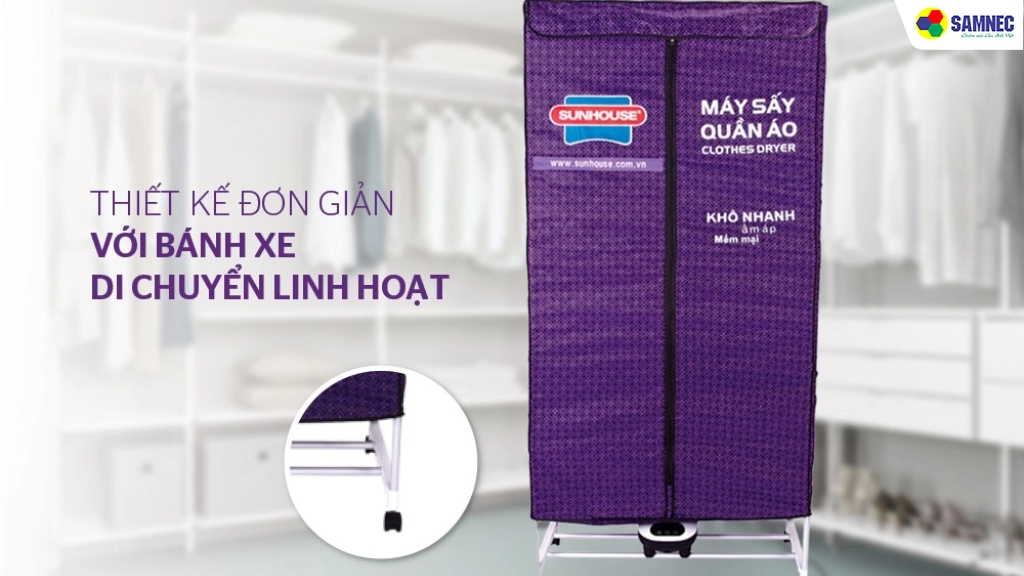 Thiết kế gọn gàng, dễ tháo lắp