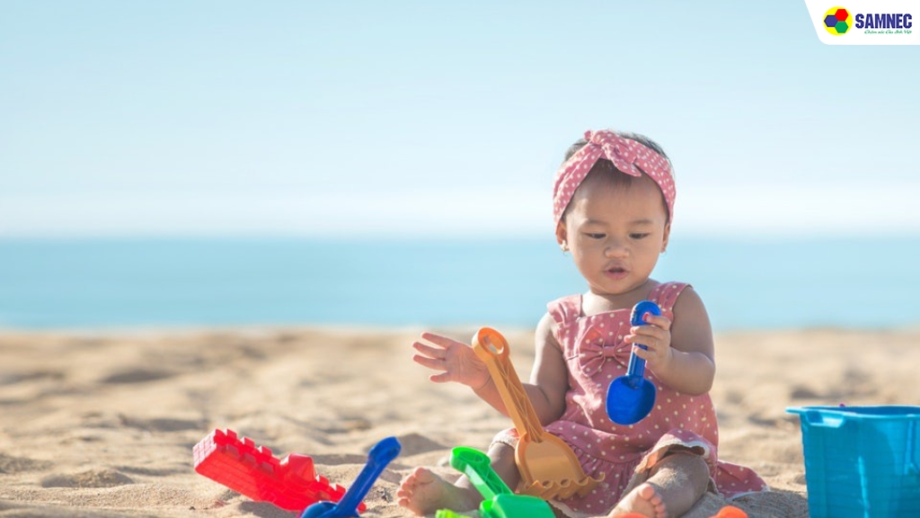 Quần áo dính cát